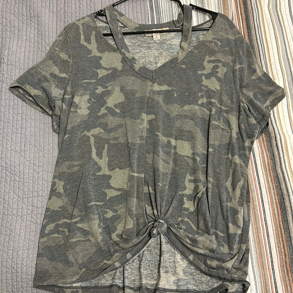 Off the shoulder v neck